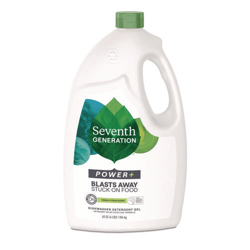 Natural Automatic Dishwasher Gel, Ultra Power Plus, Fresh Citrus, 65 Oz Bottle