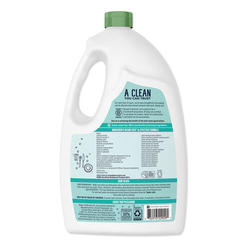 Natural Auto Dishwasher Gel, Ultra Power Plus, Fresh Citrus, 65 Oz Bottle, 6/carton