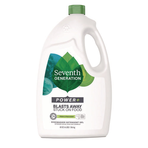 Natural Automatic Dishwasher Gel, Ultra Power Plus, Fresh Citrus, 65 Oz Bottle