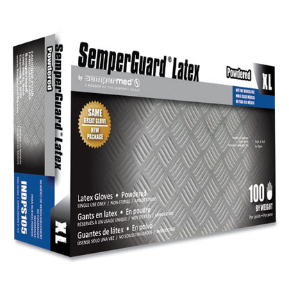 Latex Gloves, Powdered, X-large, 4 Mil Thick, 9.45" Long, Cream, 100/box, 10 Boxes/carton
