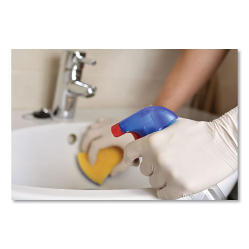 Latex Examination Gloves, Powder-free, Medium, 5 Mil Thick, 9.45" Long, Cream, 100/box