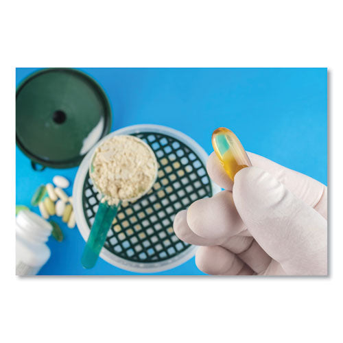 Latex Examination Gloves, Powder-free, Medium, 5 Mil Thick, 9.45" Long, Cream, 100/box, 10 Boxes/carton