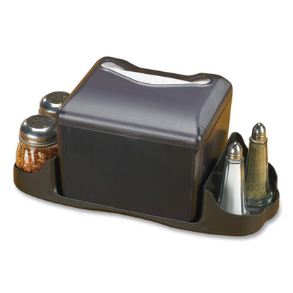Venue Napkin Dispenser With Advertising Inset, 6.5 X 6.13 X 6.9, Capacity: 200, Black