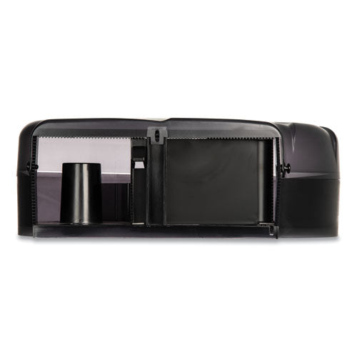 Oceans Reserva Jumbo Tissue Dispenser With Stub Roll, 16.75 X 5.5 X 12.25, Black Pearl