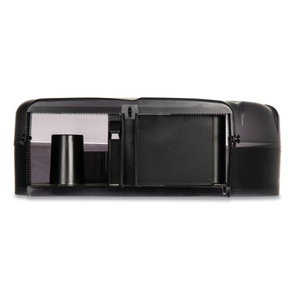 Oceans Reserva Jumbo Tissue Dispenser With Stub Roll, 16.75 X 5.5 X 12.25, Black Pearl