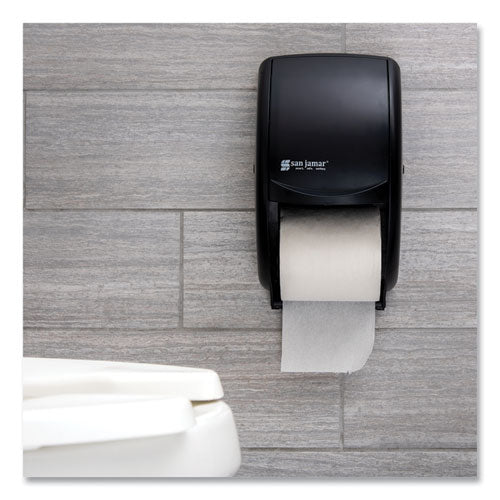 Duett Classic Standard Toilet Tissue Dispenser, 2 Roll, 7.5 X 7 X 12.75, Black Pearl