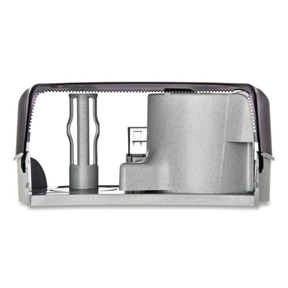 Versatwin Standard Bath Tissue Dispenser, Classic, 8 X 5.75 X 12.75, Transparent Black Pearl