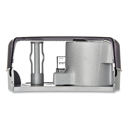 Versatwin Standard Bath Tissue Dispenser, Classic, 8 X 5.75 X 12.75, Transparent Black Pearl