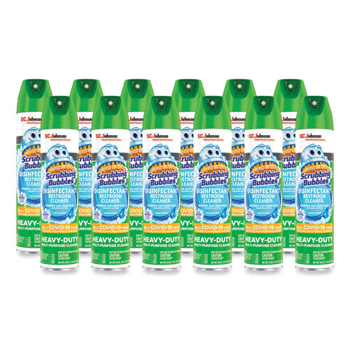 Disinfectant Restroom Cleaner Ii, Rain Shower Scent, 25 Oz Aerosol Spray, 12/carton