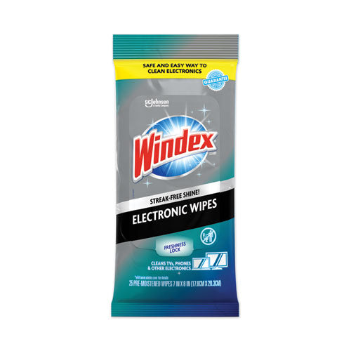 Electronics-cleaner Wipes, 1-ply, 7 X 10, Neutral Scent, White, 25 Wipes