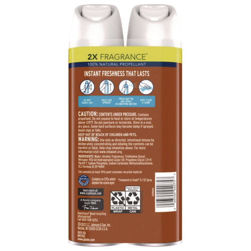 Air Freshener, Cashmere Woods Scent, 8.3 Oz Aerosol Can, 2/pack