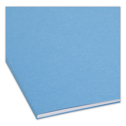 Top Tab Colored Fastener Folders, 0.75" Expansion, 2 Fasteners, Legal Size, Blue Exterior, 50/box