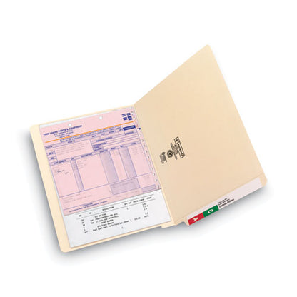 Heavyweight Manila End Tab Folders, 9" High Front, Straight Tabs, Letter Size, 0.75" Expansion, Manila, 100/box