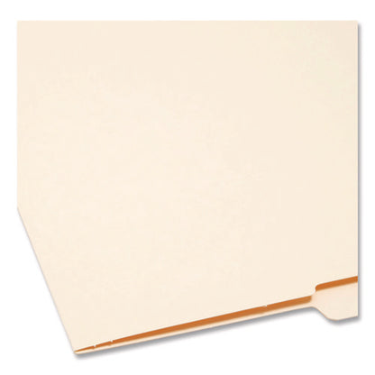 Heavyweight Manila End Tab Folders, 9" High Front, 1/2-cut Tabs: Top, Letter Size, 0.75" Expansion, Manila, 100/box