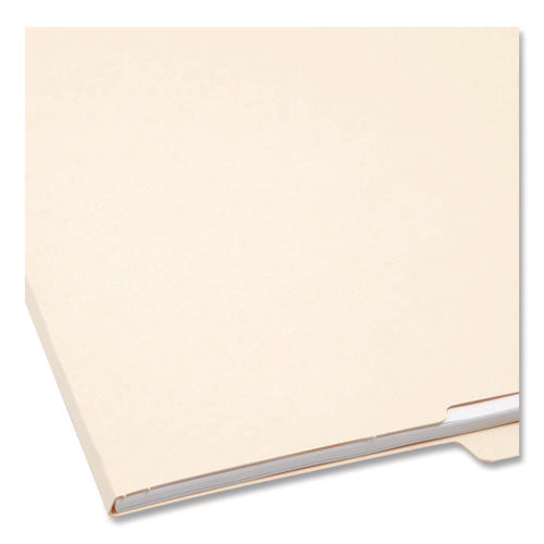 Heavyweight Manila End Tab Folders, 9" High Front, 1/2-cut Tabs: Top, Letter Size, 0.75" Expansion, Manila, 100/box
