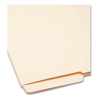 Heavyweight Manila End Tab Folders, 9" High Front, 1/2-cut Tabs: Bottom, Letter Size, 0.75" Expansion, Manila, 100/box