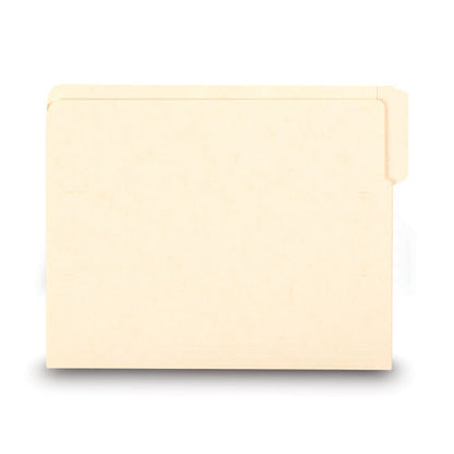 Heavyweight Manila End Tab Folders, 9" High Front, 1/3-cut Tabs: Assorted, Letter, 0.75" Expansion, Manila, 100/box