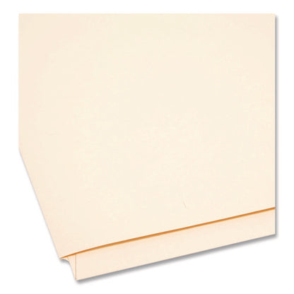 Heavyweight End Tab Fastener Folders, Interior Back-cover Pocket, 0.75" Expansion, 2 Fasteners, Letter Size, Manila, 50/box