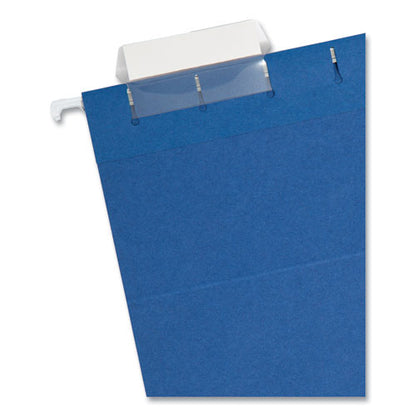 Colored Hanging File Folders With 1/5 Cut Tabs, Letter Size, 1/5-cut Tabs, Navy, 25/box