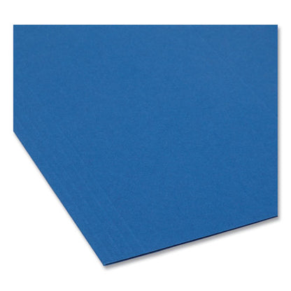 Colored Hanging File Folders With 1/5 Cut Tabs, Letter Size, 1/5-cut Tabs, Navy, 25/box