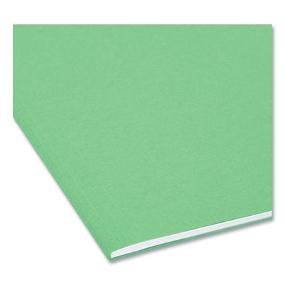 Colored Hanging File Folders With 1/5 Cut Tabs, Letter Size, 1/5-cut Tabs, Green, 25/box