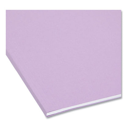 Colored Hanging File Folders With 1/5 Cut Tabs, Letter Size, 1/5-cut Tabs, Lavender, 25/box