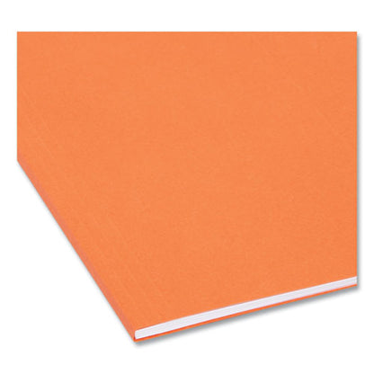 Colored Hanging File Folders With 1/5 Cut Tabs, Letter Size, 1/5-cut Tabs, Orange, 25/box