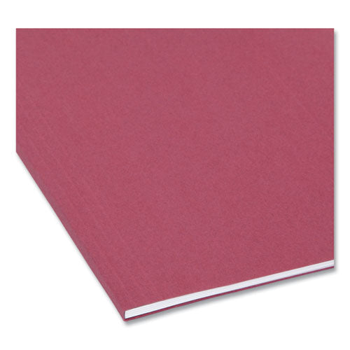 Colored Hanging File Folders With 1/5 Cut Tabs, Letter Size, 1/5-cut Tabs, Maroon, 25/box