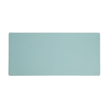 Vegan Leather Desk Pads, 36" X 17", Light Blue