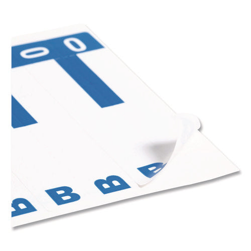 Alphaz Color-coded First Letter Combo Alpha Labels, B/o, 1.16 X 3.63, Dark Blue/white, 5/sheet, 20 Sheets/pack