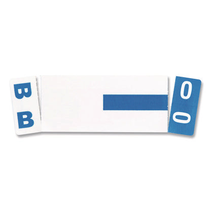 Alphaz Color-coded First Letter Combo Alpha Labels, B/o, 1.16 X 3.63, Dark Blue/white, 5/sheet, 20 Sheets/pack