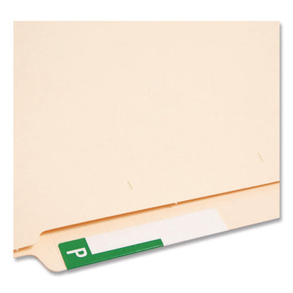 Alphaz Color-coded First Letter Combo Alpha Labels, C/p, 1.16 X 3.63, Dark Green/white, 5/sheet, 20 Sheets/pack