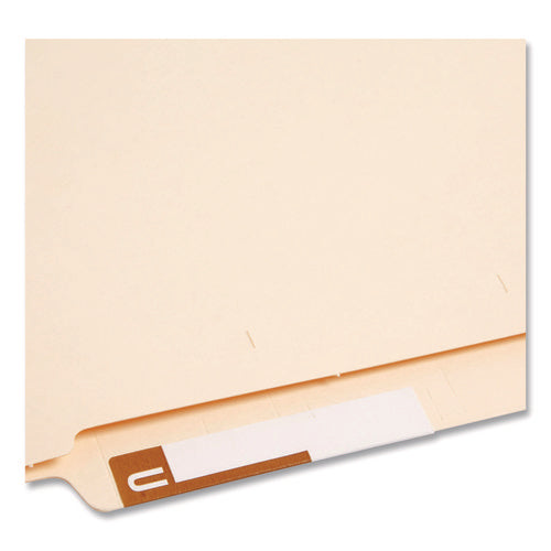 Alphaz Color-coded First Letter Combo Alpha Labels, H/u, 1.16 X 3.63, Dark Brown/white, 5/sheet, 20 Sheets/pack