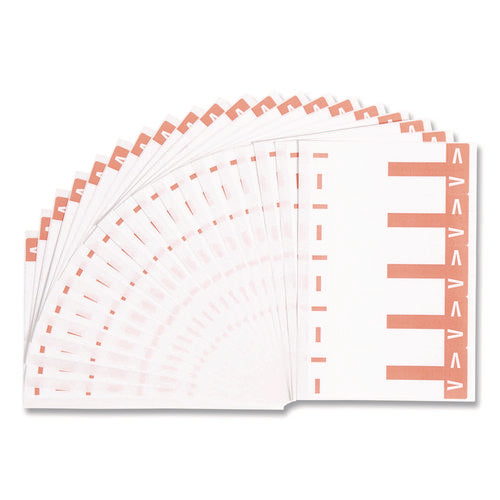 Alphaz Color-coded First Letter Combo Alpha Labels, I/v, 1.16 X 3.63, Pink/white, 5/sheet, 20 Sheets/pack