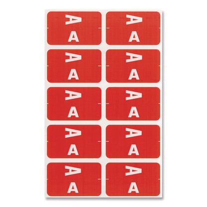 Alphaz Color-coded First Letter Combo Alpha Labels, I/v, 1.16 X 3.63, Pink/white, 5/sheet, 20 Sheets/pack