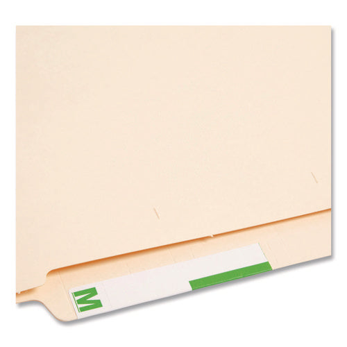 Alphaz Color-coded First Letter Combo Alpha Labels, M/z, 1.16 X 3.63, Light Green/white, 5/sheet, 20 Sheets/pack