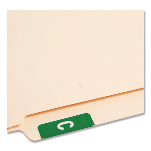 Alphaz Color-coded Second Letter Alphabetical Labels, C, 1 X 1.63, Dark Green, 10/sheet, 10 Sheets/pack