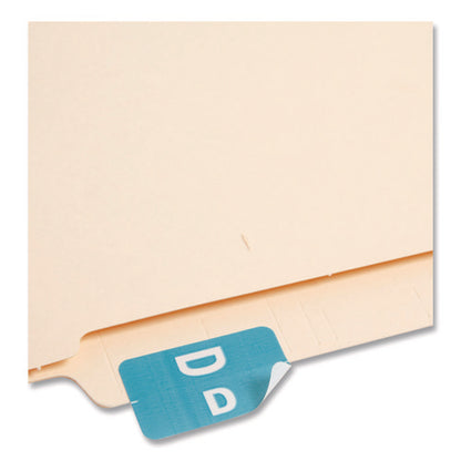 Alphaz Color-coded Second Letter Alphabetical Labels, D, 1 X 1.63, Light Blue, 10/sheet, 10 Sheets/pack