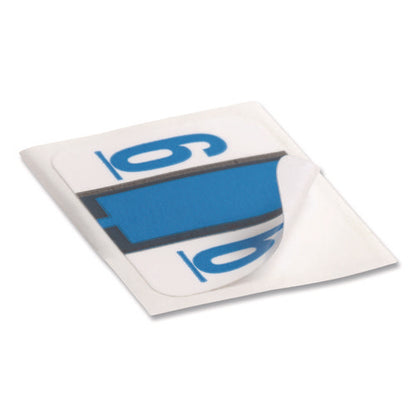 Numerical End Tab File Folder Labels, 6, 1 X 1.25, White, 500/roll