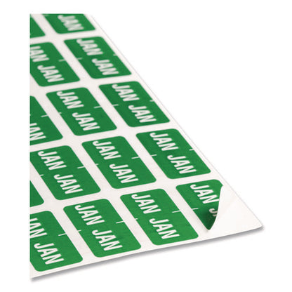 Monthly End Tab File Folder Labels, Jan-dec, 0.5 X 1, Assorted, 25/sheet, 120 Sheets/box