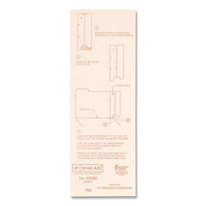 End Tab Converters, Straight Tab, Manila, 3.25" X 9.25", 500/box