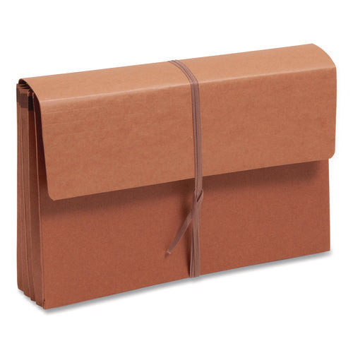 Redrope Expanding Wallets, 3.5" Expansion, 1 Section, Cloth Tie Closure, Legal Size (9.5" X 14.75"), Redrope