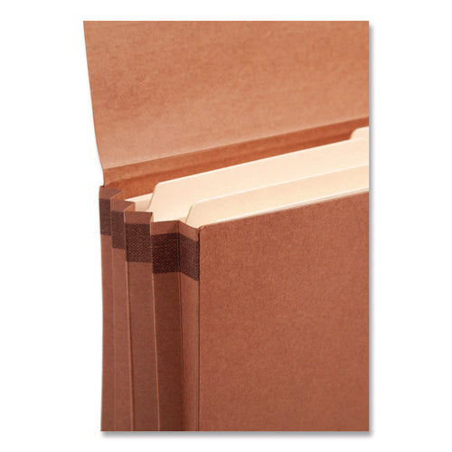 Redrope Expanding Wallets, 3.5" Expansion, 1 Section, Cloth Tie Closure, Legal Size (9.5" X 14.75"), Redrope