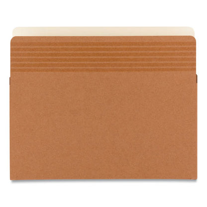 Easy Grip Pockets, 3.5" Expansion, Letter Size, Redrope, 25/box