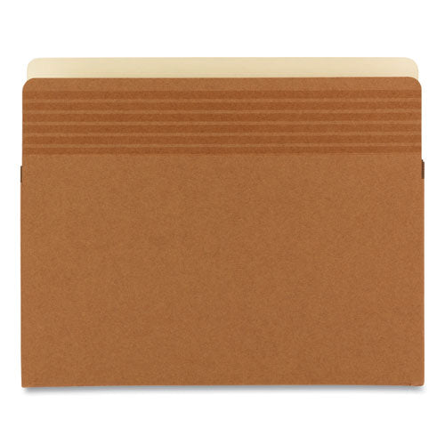 Easy Grip Pockets, 5.25" Expansion, Letter Size, Redrope, 10/box