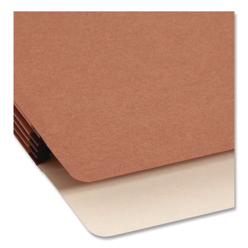 Supertab Pockets, 3.5" Expansion, Letter Size, Redrope, 25/box