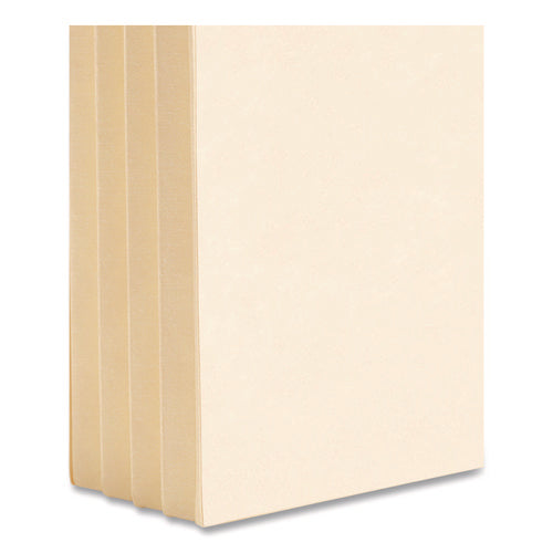 Manila End Tab Tuff Pockets, 3.5" Expansion, Letter Size, Manila, 10/box