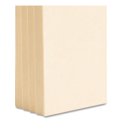 Manila End Tab Tuff Pockets, 3.5" Expansion, Letter Size, Manila, 10/box