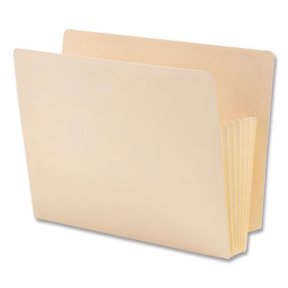 Manila End Tab Tuff Pockets, 5.25" Expansion, Letter Size, Manila, 10/box