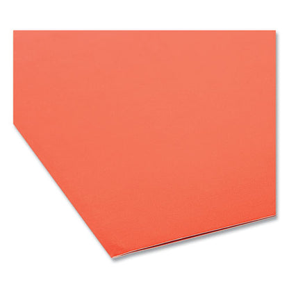 Organized Up Heavyweight Vertical File Folders, 1/2-cut Tabs, Letter Size, Assorted: Fuchsia/orange/peridot Green, 6/pack